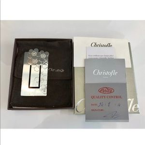 CHRISTOFLE CHERRY BLOSSOM SILVER PLATED BOOKMARK